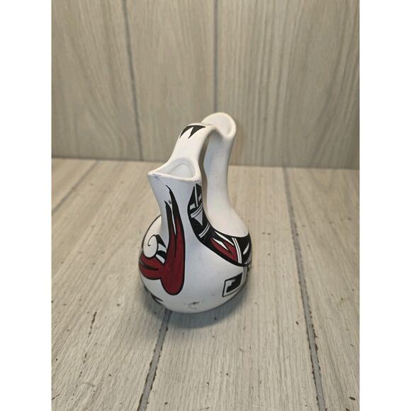 Vtg Wedding Vase Signed R Gavin Native American Pottery New Mexico Jemez Pueblo - Picture 10 of 10